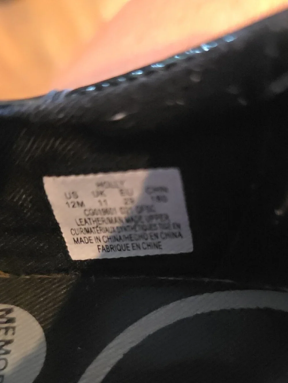 Stride Rite Size 12. Girls Black Patent Mary Jane Shoes with Flower Accent